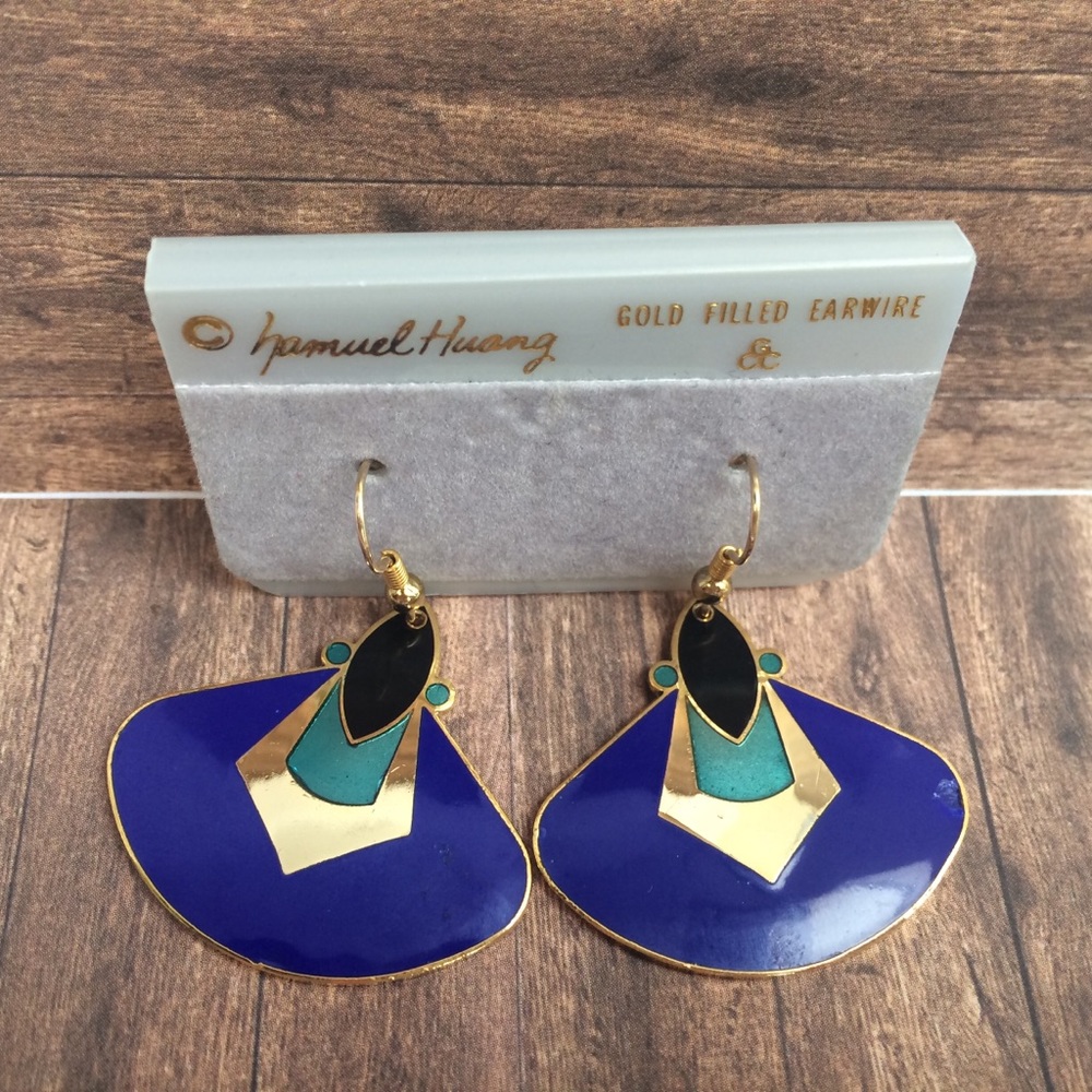 Vintage Samuel Huang Dangle Earrings